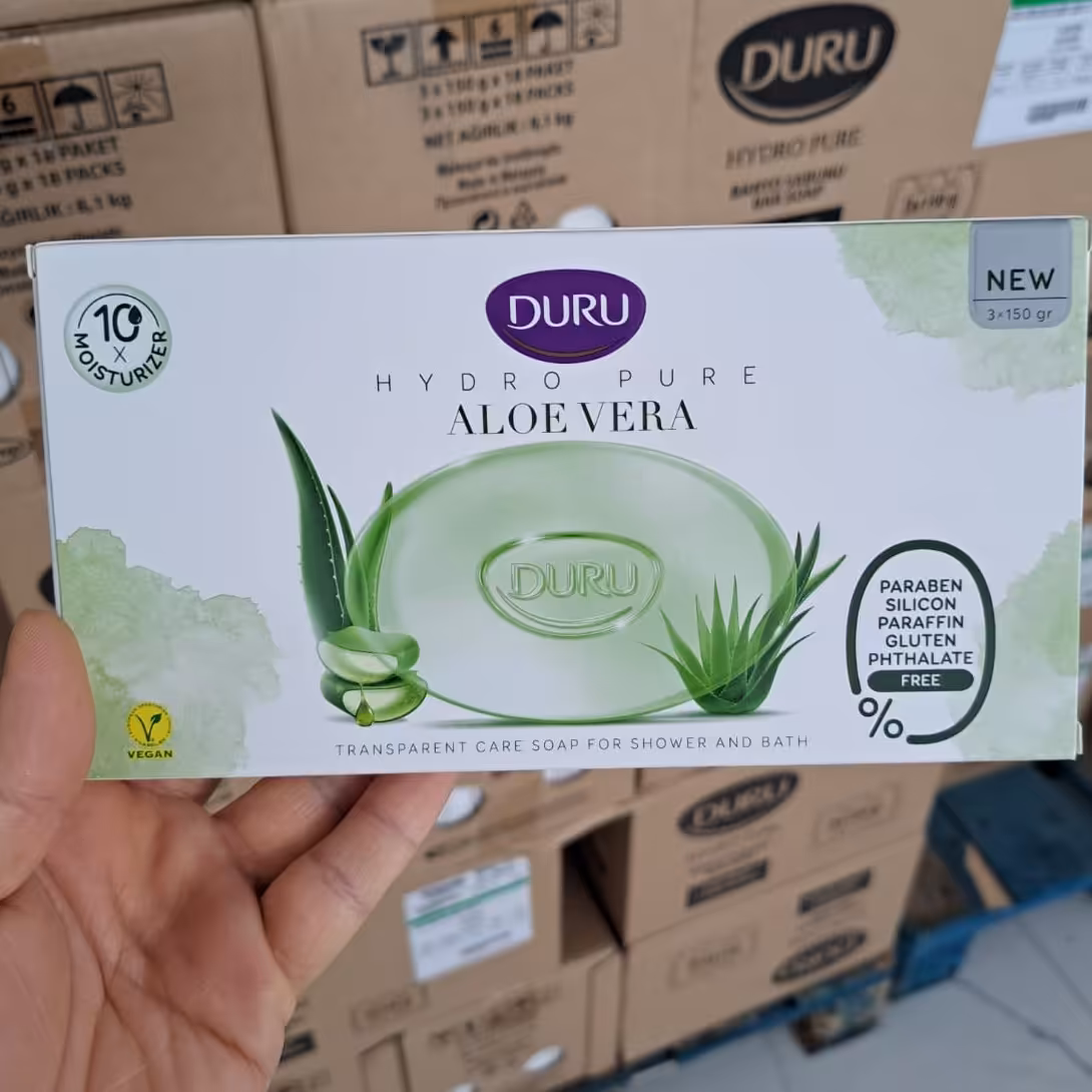 صابون حمام آبرسان دورو حاوی عصاره آلوئه ورا بسته 3 عددی

