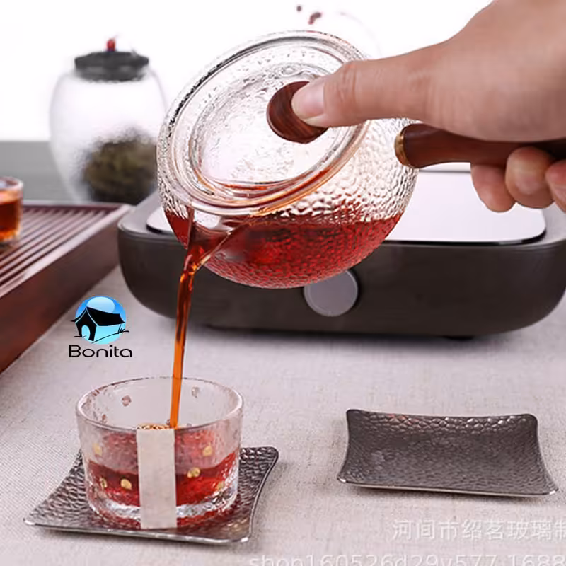 دمنوش پیرکس حرارت مستقیم ساخت چین کریستال شفاف درجه 1 بسیار با کیفیت 