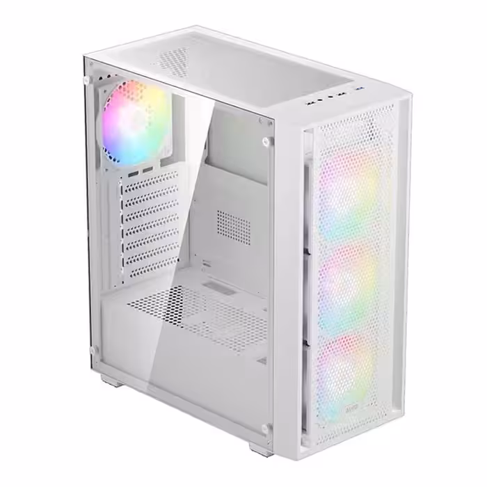 کیس کامپیوتر گیم دیاس مدل AURA GC2 ELITE WH MESH ARGB MID-Tower Case