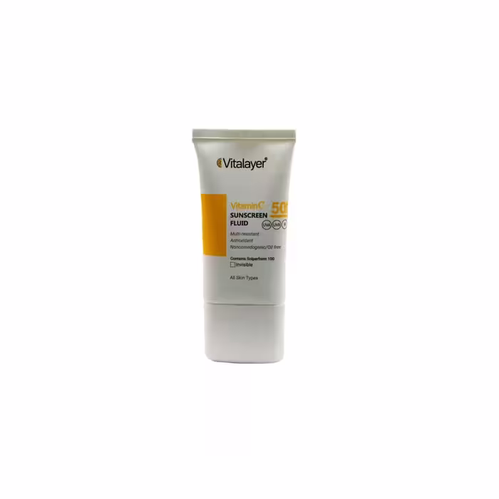 کرم ضدآفتاب حاوی ویتامین C ویتالیر (SPF50)