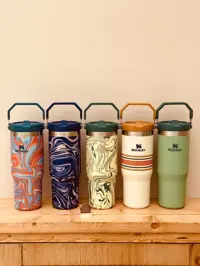 تراول ماگ نی دار استنلی مدل FLIP STRAW TUMBLER کالکشن جدید