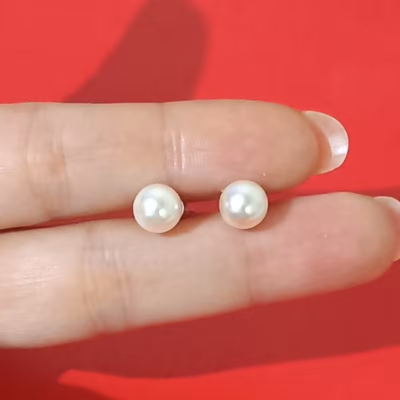 گوشواره طرح مروارید دو جفت