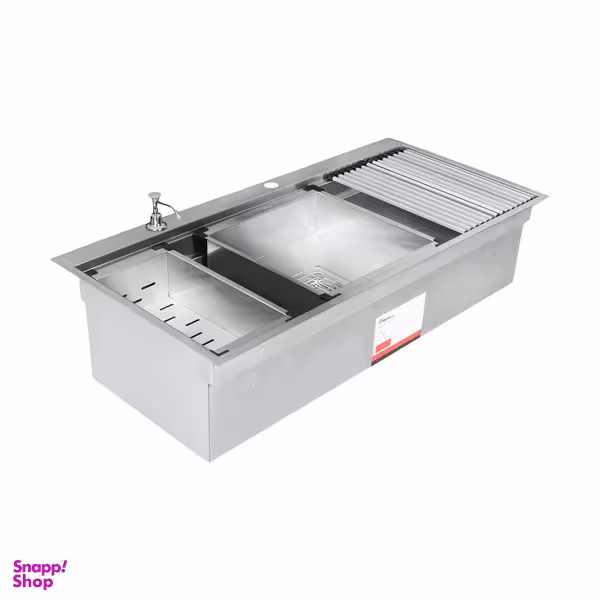 سینک ظرفشویی استیل بیمکث مدل 774 توکار