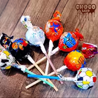 آبنبات چوبی بزرگ  با  طرح توپ فوتبالی  توپی تک   آدرین