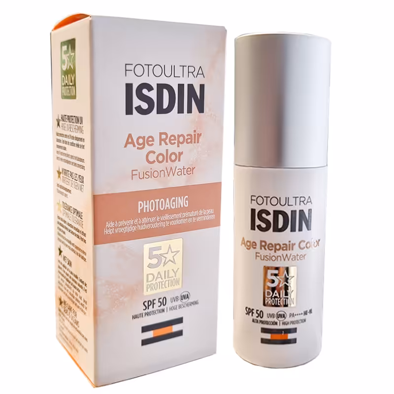 قیمت و خرید کرم ضد آفتاب رنگی ایزدین مدل AGE REPAIR حاوی SPF50 حجم 50 