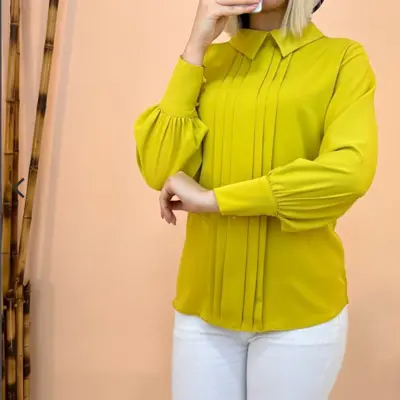 شومیز  زنانه الیزه با کیفیت و دوخت عالی در سه سایز 1و2 و3 مناسب 38تا48