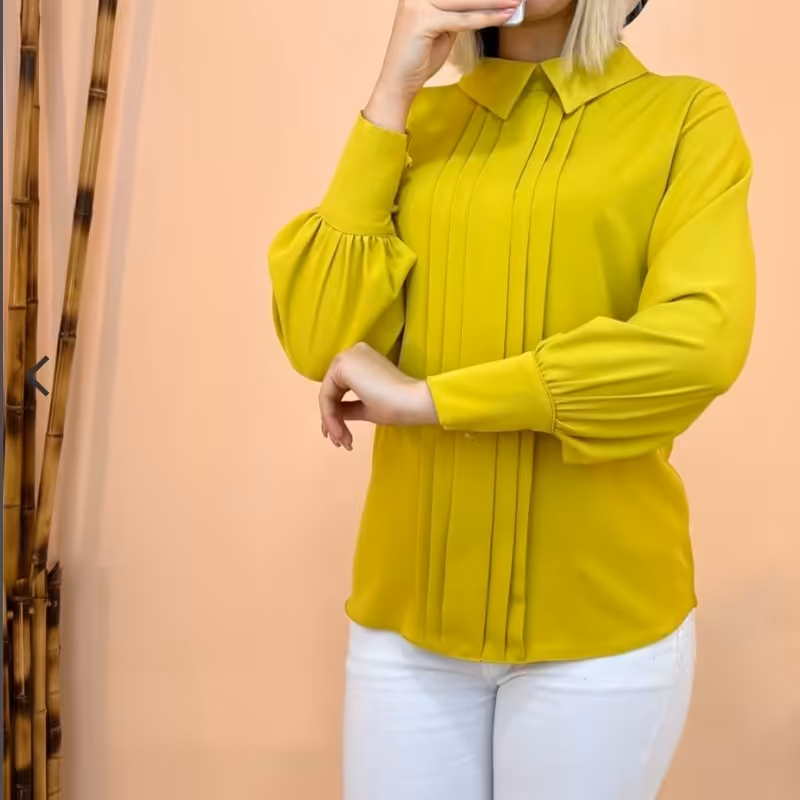 شومیز  زنانه الیزه با کیفیت و دوخت عالی در سه سایز 1و2 و3 مناسب 38تا48