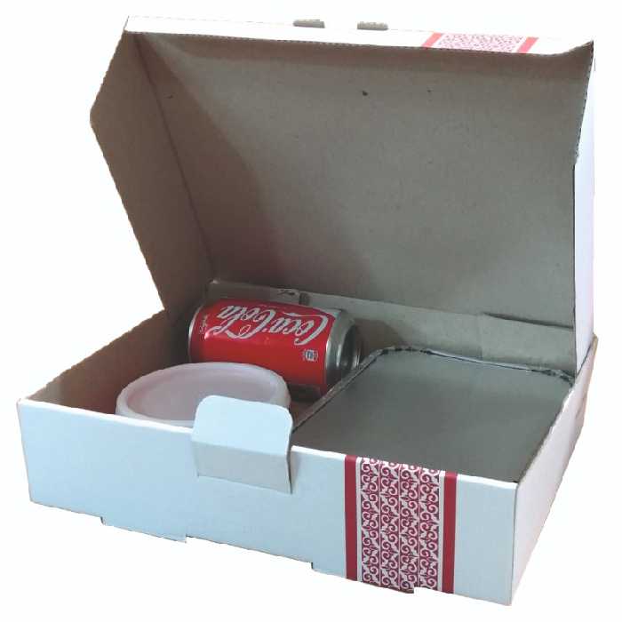 جعبه غذای بیرون بر تک پرسی رنگی بسته 100 عددی