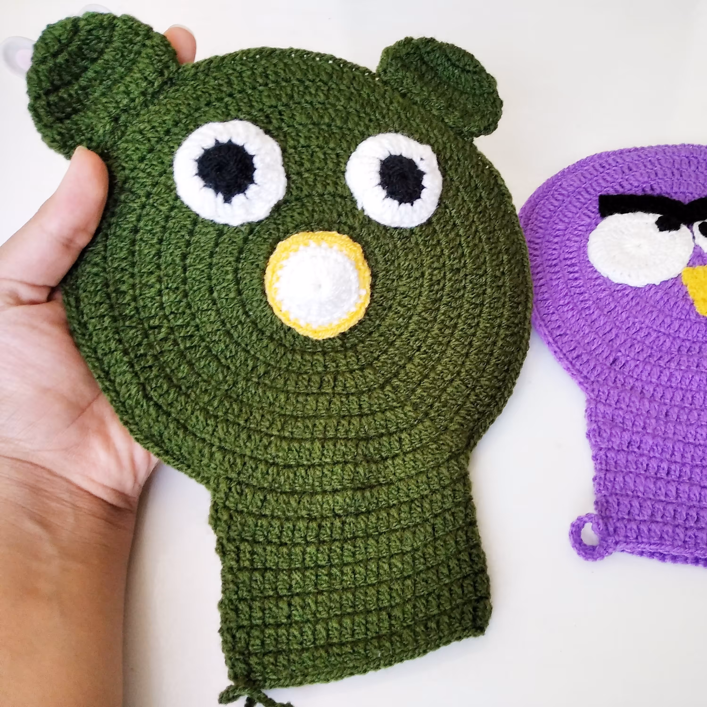 لیف بافتنی طرح بچگانه دو عددی