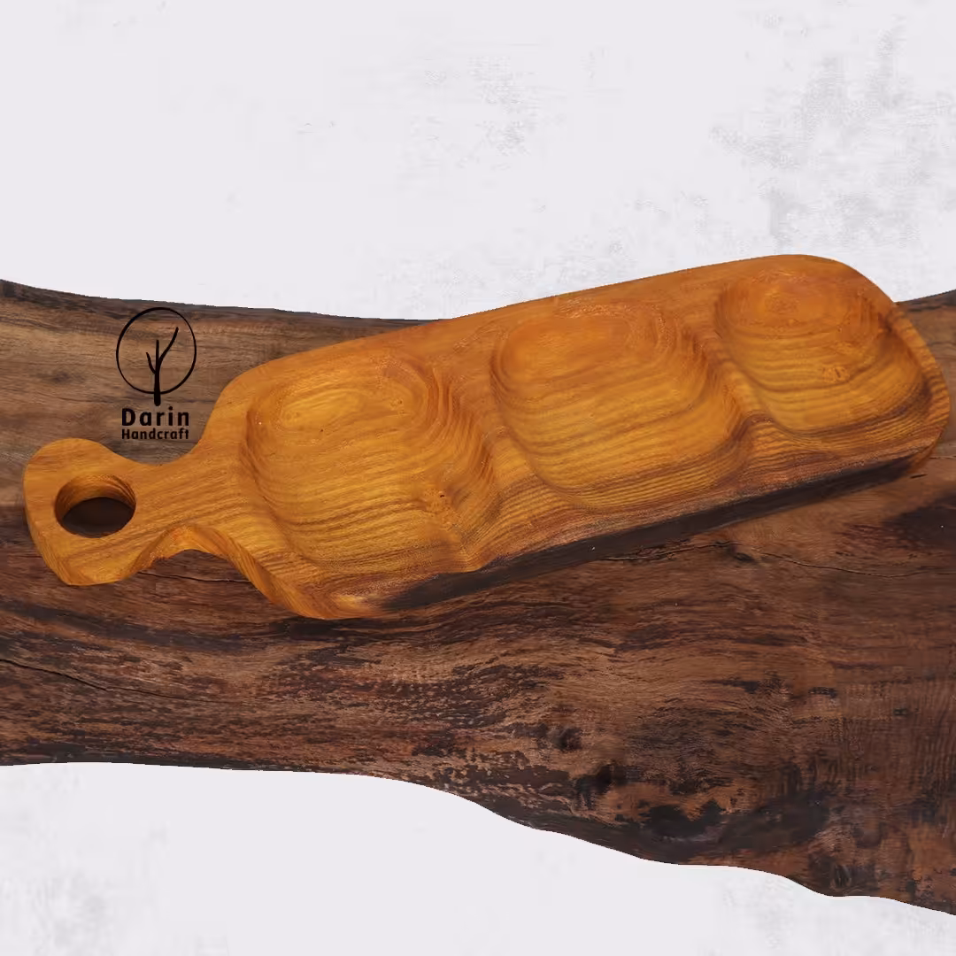 اردو خوری سه خانه دسته دار