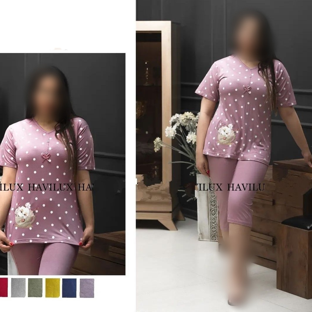 تیشرت شلوارک طرح فیل زنانه