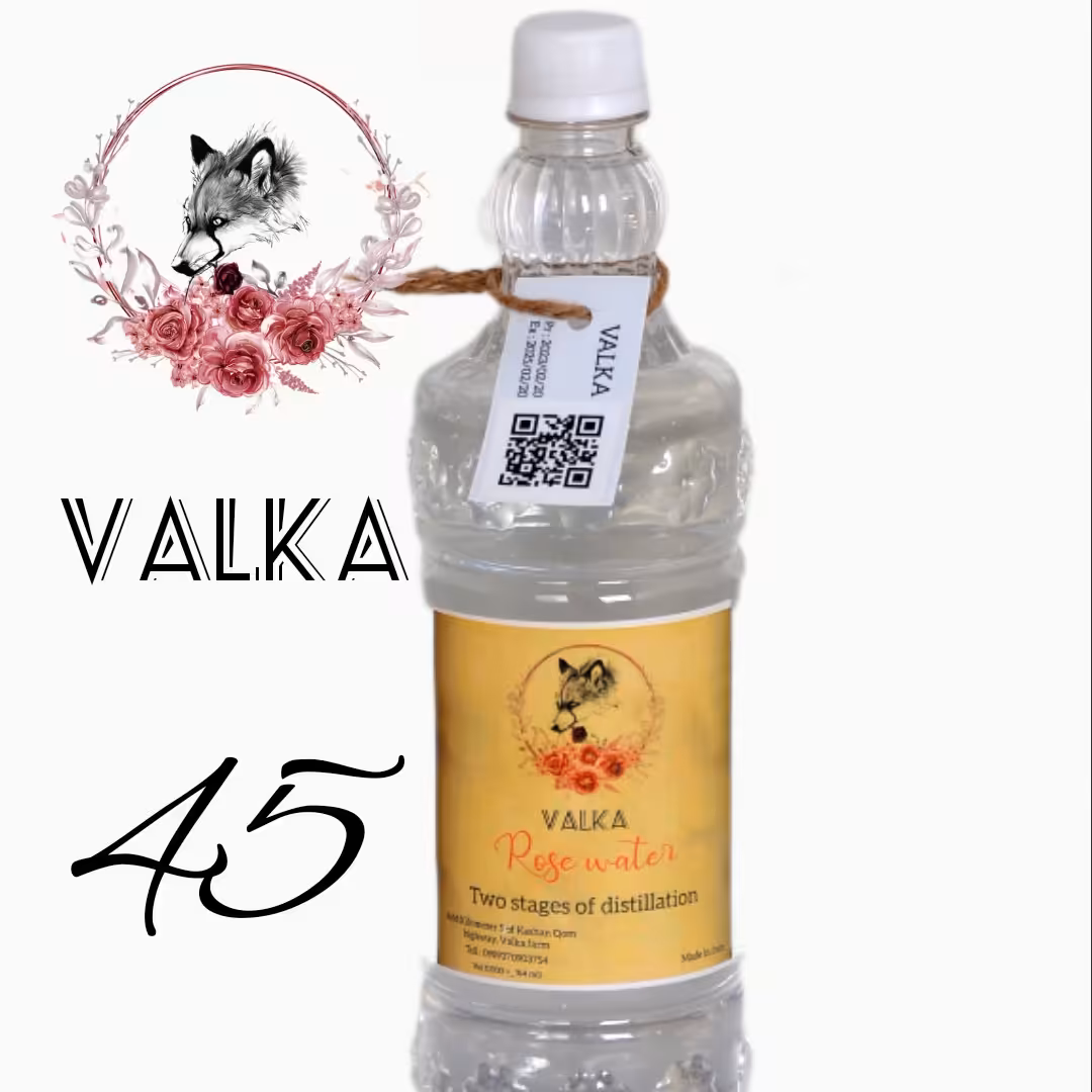 گلاب دو آتیشه والکا 45 کیلو گل 1 لیتر 