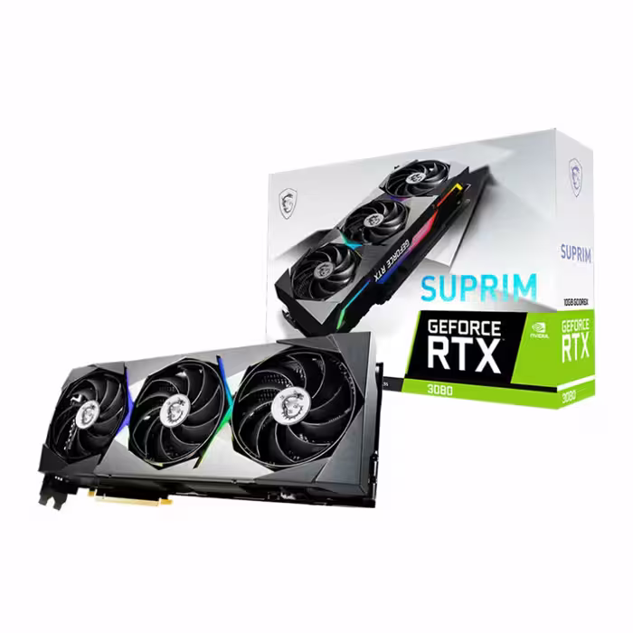 کارت گرافیک ام اس آی GeForce RTX 3080 SUPRIM 10G