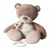 عروسک موزیکال خرس قهوه ای ناتو Nattou Musical Tom the bear