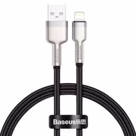 کابل USB به لایتنینگ بیسوس مدل Metal Data Cable CALJK به طول 0.25 متر