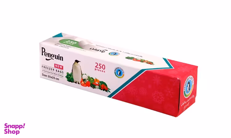 کیسه فریزر رولی پنگوین‌ (Penguin) بسته 250 عددی