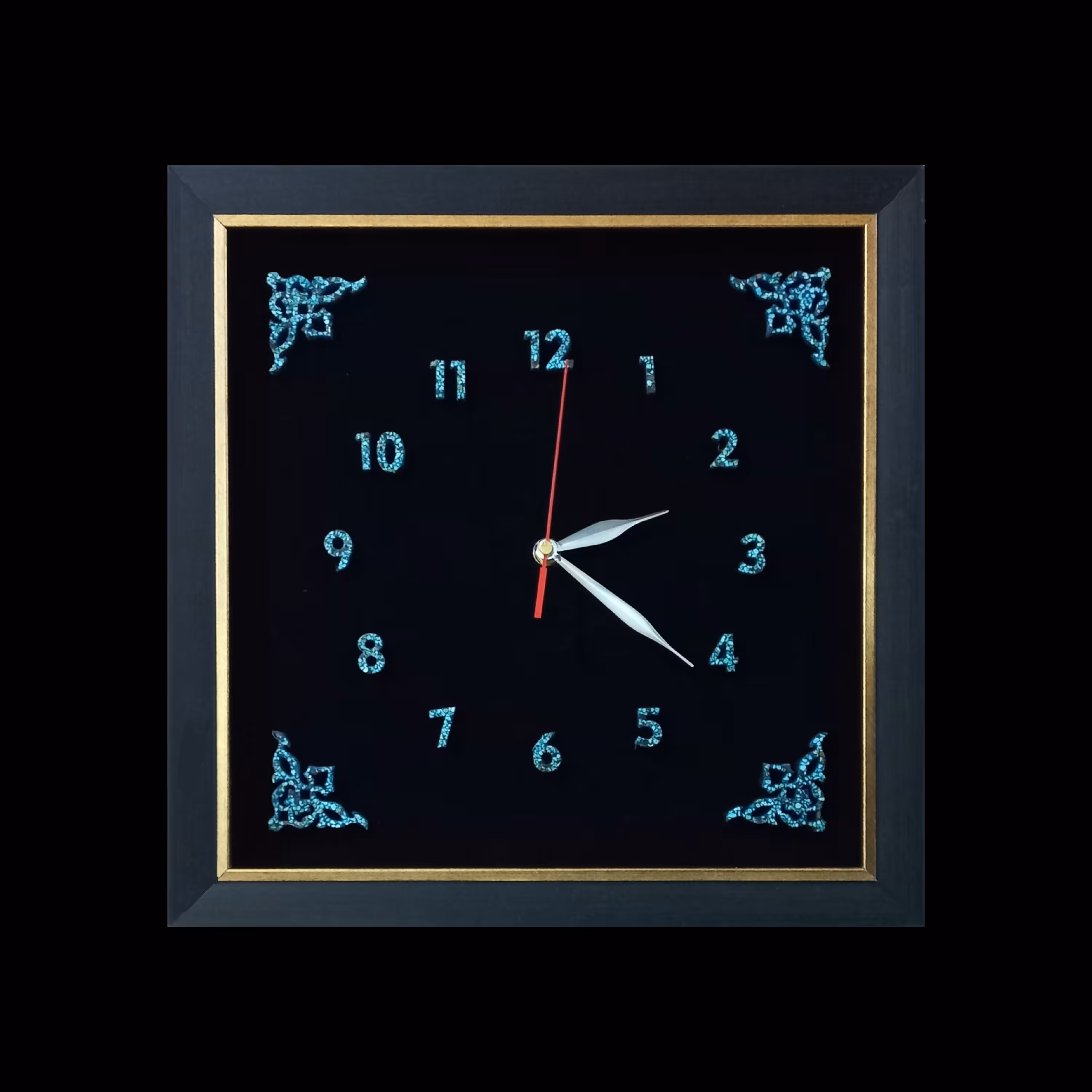 تابلو فیروزه کوب طرح ساعت فیروزه نیشابور 