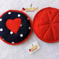 دستگیره گرد قرمزسرمه ای