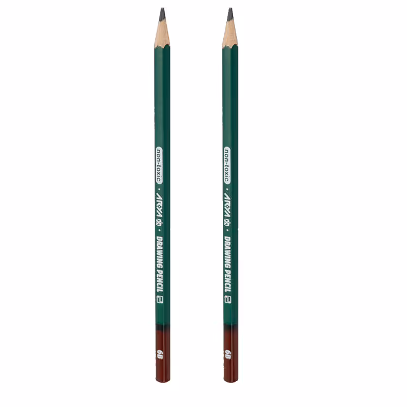 مداد طراحی آریا مدل Drawing-B6 کد 84912 بسته 2 عددی