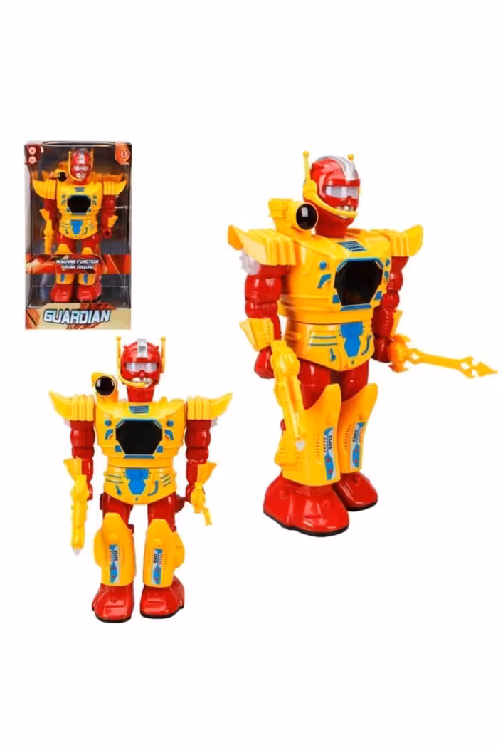 ماشین اسباب بازی ROLVING SOUND AND LIGHT ROBOT با بدنه چرخان 32.5 سانتی متر. Sunman