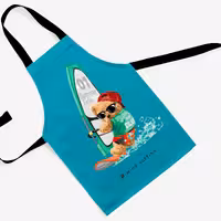 پیشبند تدی مخمل چاپ دیجیتال قابل شستشو و رنگ ثابت دارای آستر ضدآب کد 40