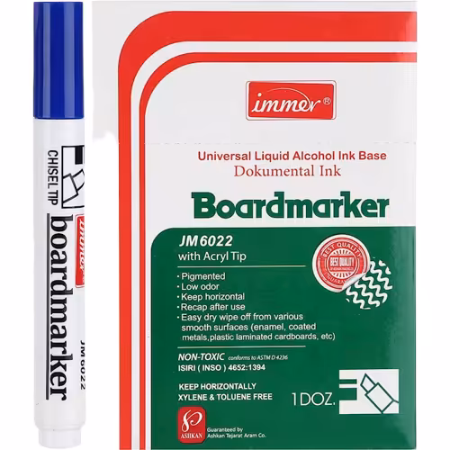 ماژیک وایت برد ایمر (نوک تخت) بسته 12 عددی