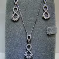 نیم ست بی نهایت ایتالیایی با روکش طلاسفید