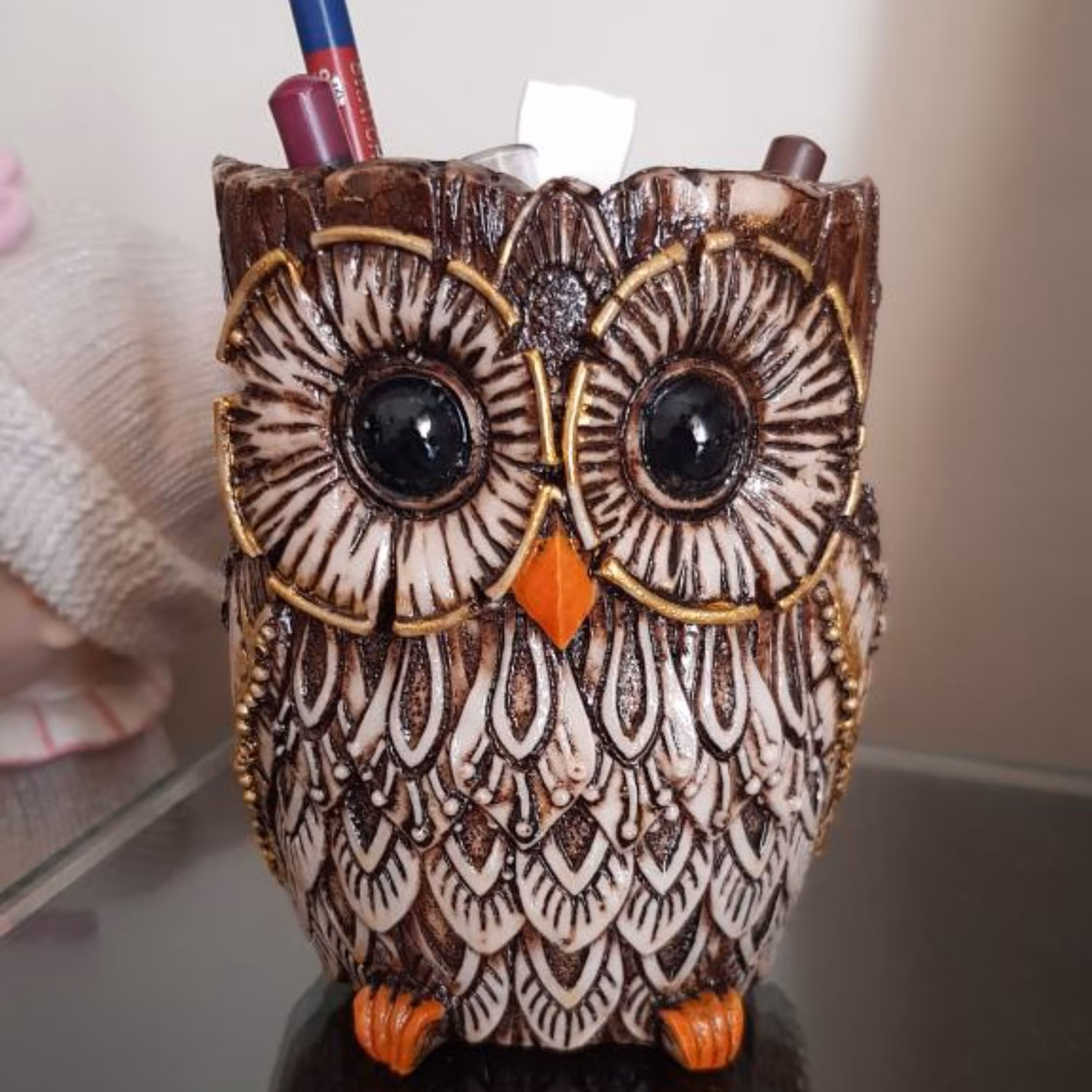 تندیس جا خودکاری  جغد