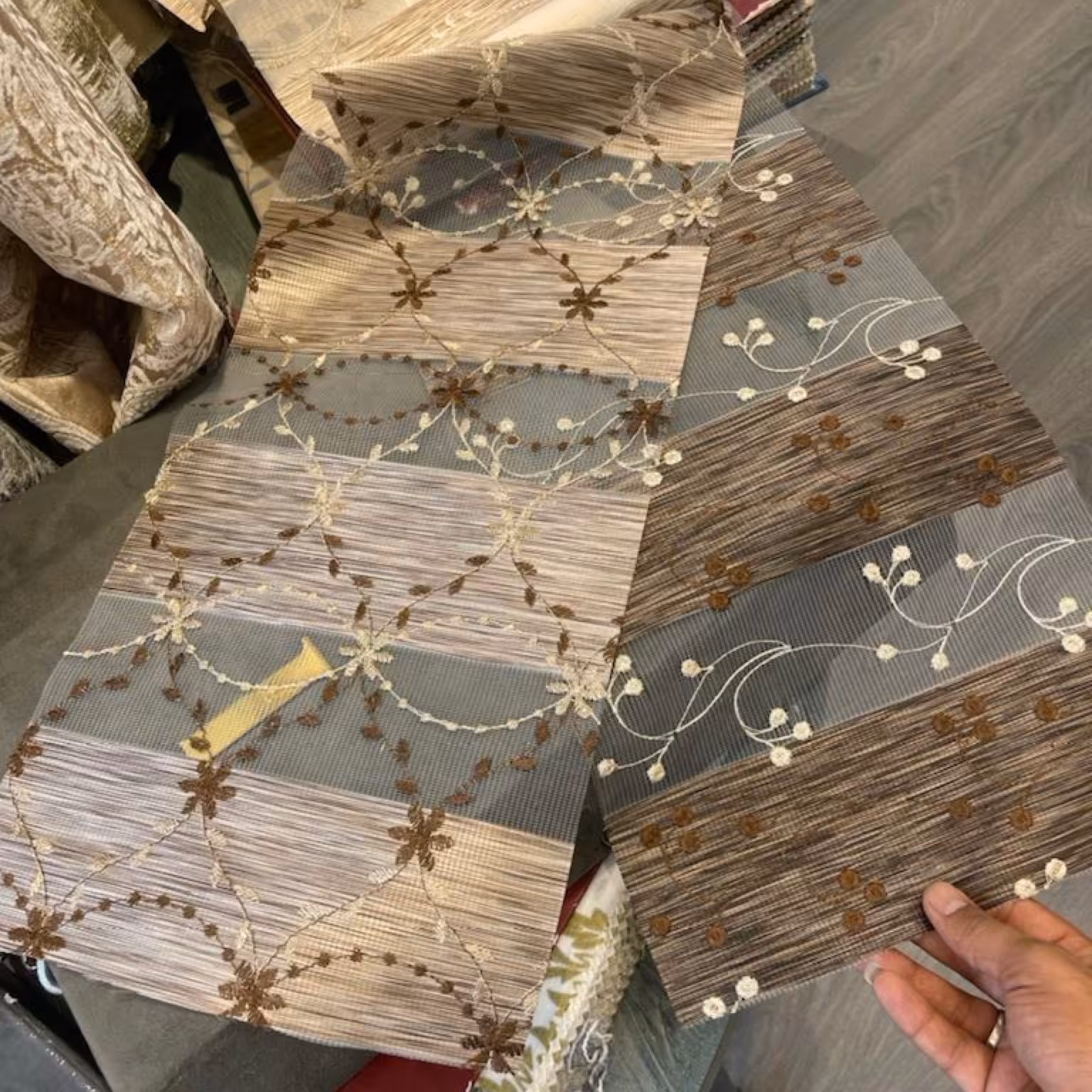 پرده زبرا طرحدار پارچه پلیسه ترک.