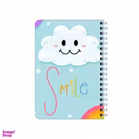 دفترچه یادداشت بامبیلیپ مدل چوبی طرح ابر و لبخند کد 4351717