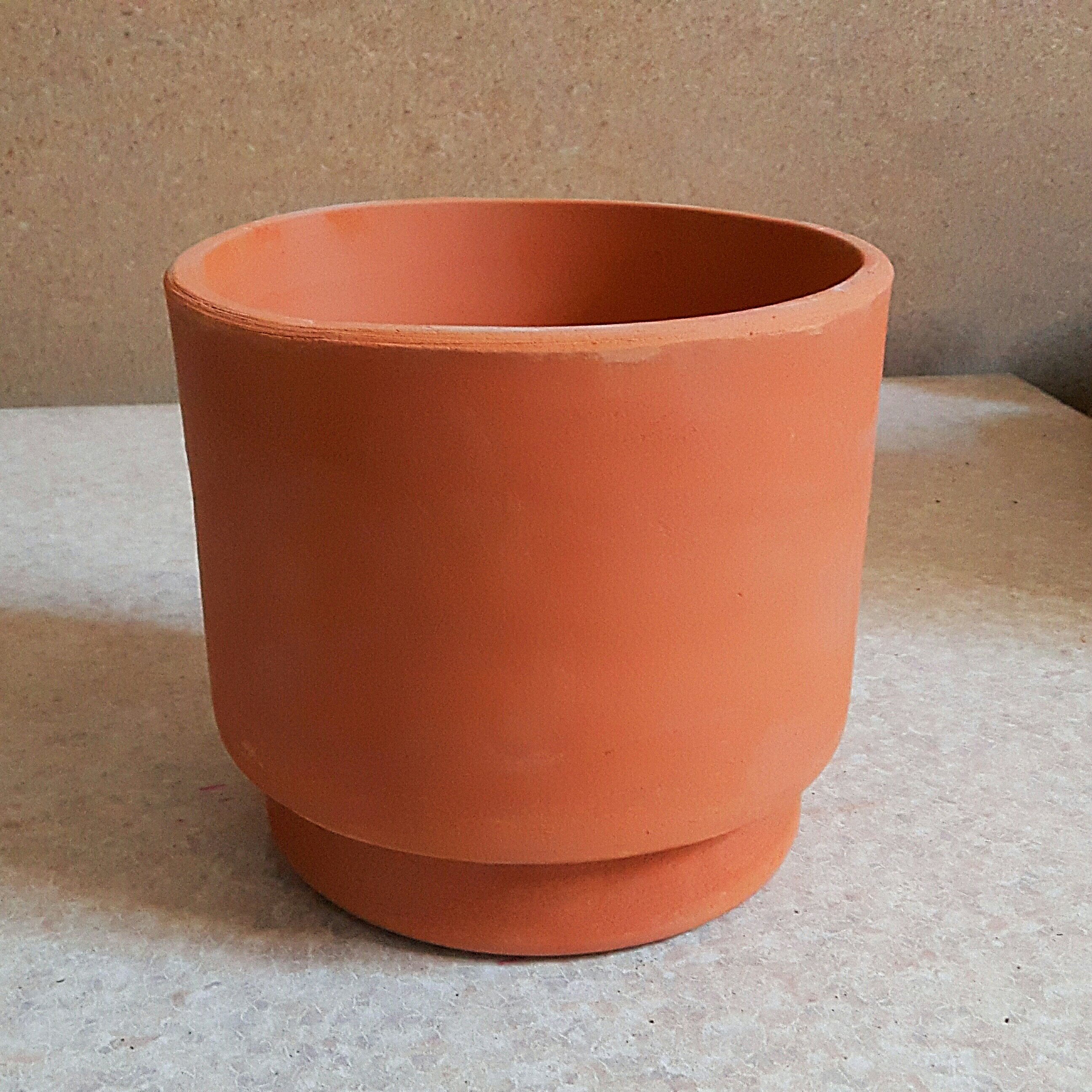 گلدان سفالی استوانه 13 سانتیمتر