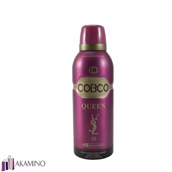 اسپری بدن زنانه برند Cobco کد 01 مدل Queen