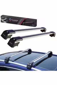جعبه بار سقفی خاکستری FORD KUGA 2023 2024 حامل سازگار با قفل جستجو SEA CROSS BAR CARRIER Thunder