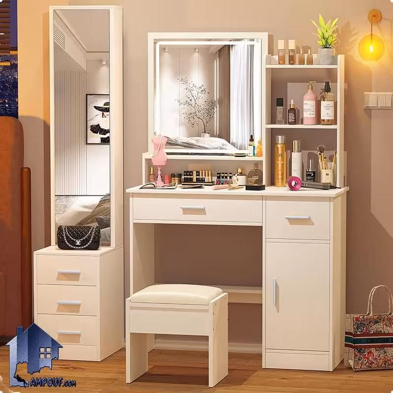 میز آرایش لامپ دار DJ686