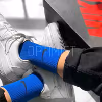 جوراب ساقدار نایک آبی کاربنی نخ پنبه فری سایز