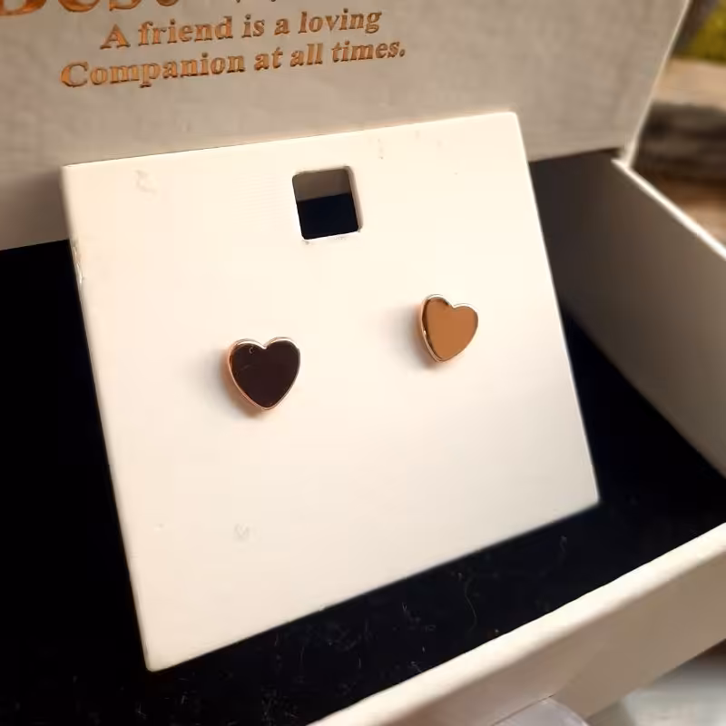 گوشواره میخی گوشواره رنگ ثابت گوشواره استیل رنگ ثابت گوشواره قلب گوشواره قلبی گوشواره ضد حساسیت گوشواره مینیمال گوشواره