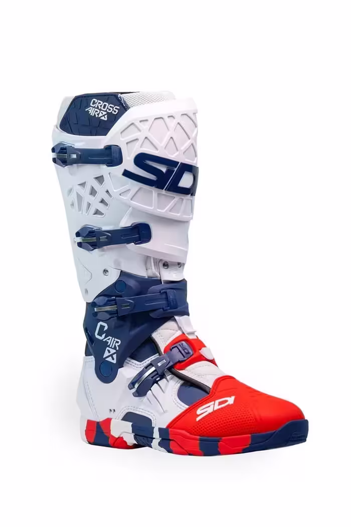 کفش و بوت موتورسیکلت قرمز مردانه زنانه CROSSAIR X سفید NAVY Sidi