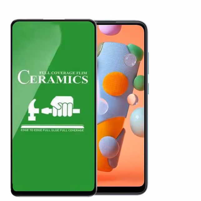 گلس سرامیکی سامسونگ A11 M11 خشگیر شیائومی redmi note 9 تمام صفحه محافظ صفحه نمایش ام آ یازده note 9t huawei nova 7i 5i