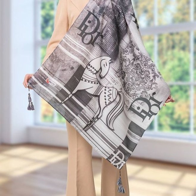 شال سفید مشگی وارداتی 2