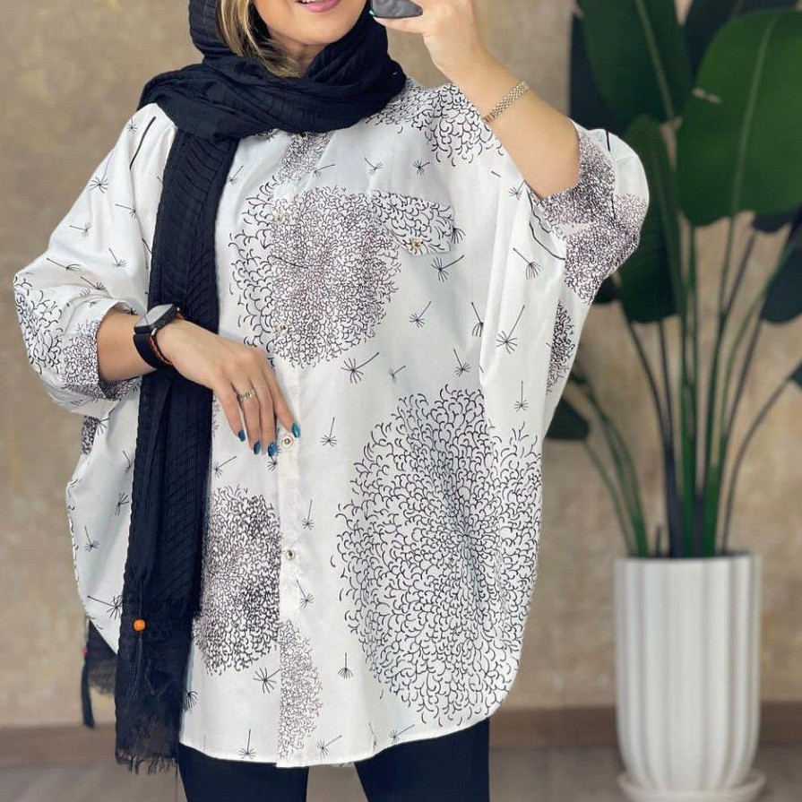 مانتو پانچ طرح دار جنس نخ پنبه.. اول موجودی بعد ثبت سفارش ارسال رایگان