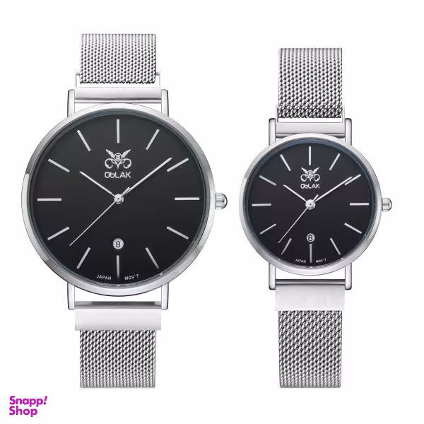 ست ساعت مچی عقربه ای زنانه و مردانه اوبلاک مدل 72704