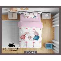 سرویس لحاف روتختی کودک یک نفره 5 تکه نوپه هوم Nopehome طرح بانی کد T6030