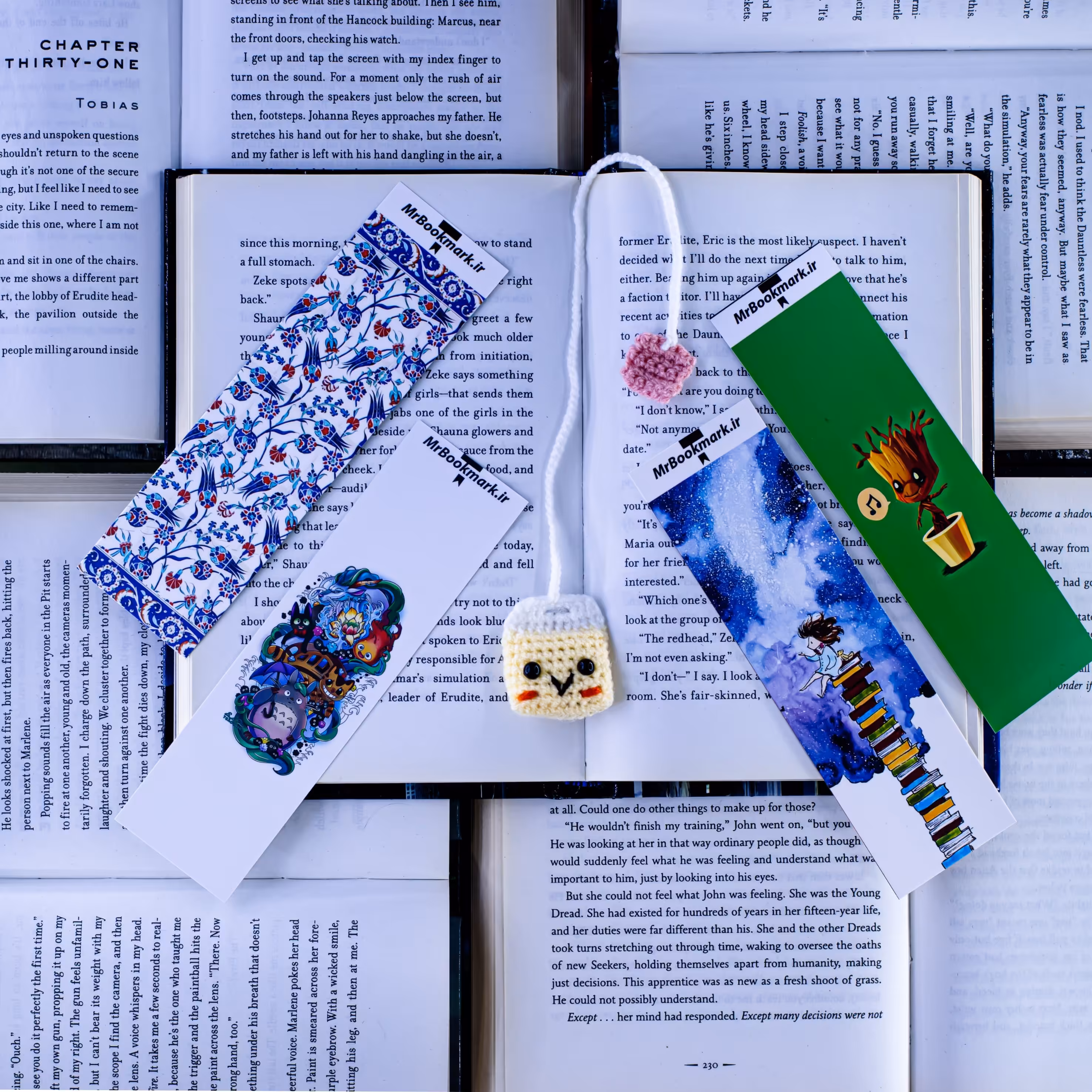 بوکمارک و نشانگر کتاب دارای تخفیف( پک اقتصادی 5 عددی کد 030)