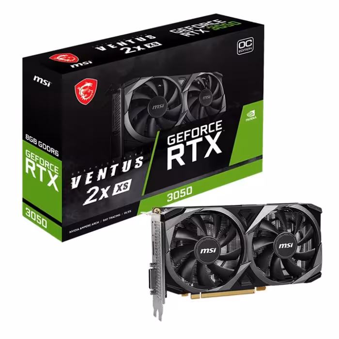 کارت گرافیک ام اس آی MSI GeForce RTX 3050 VENTUS 2X XS 8G OC