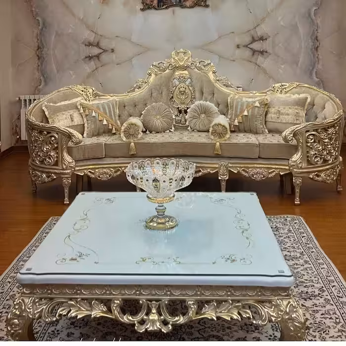 مبل سلطنتی  مدل میکلانژ ارسال با باربری پس کرایه