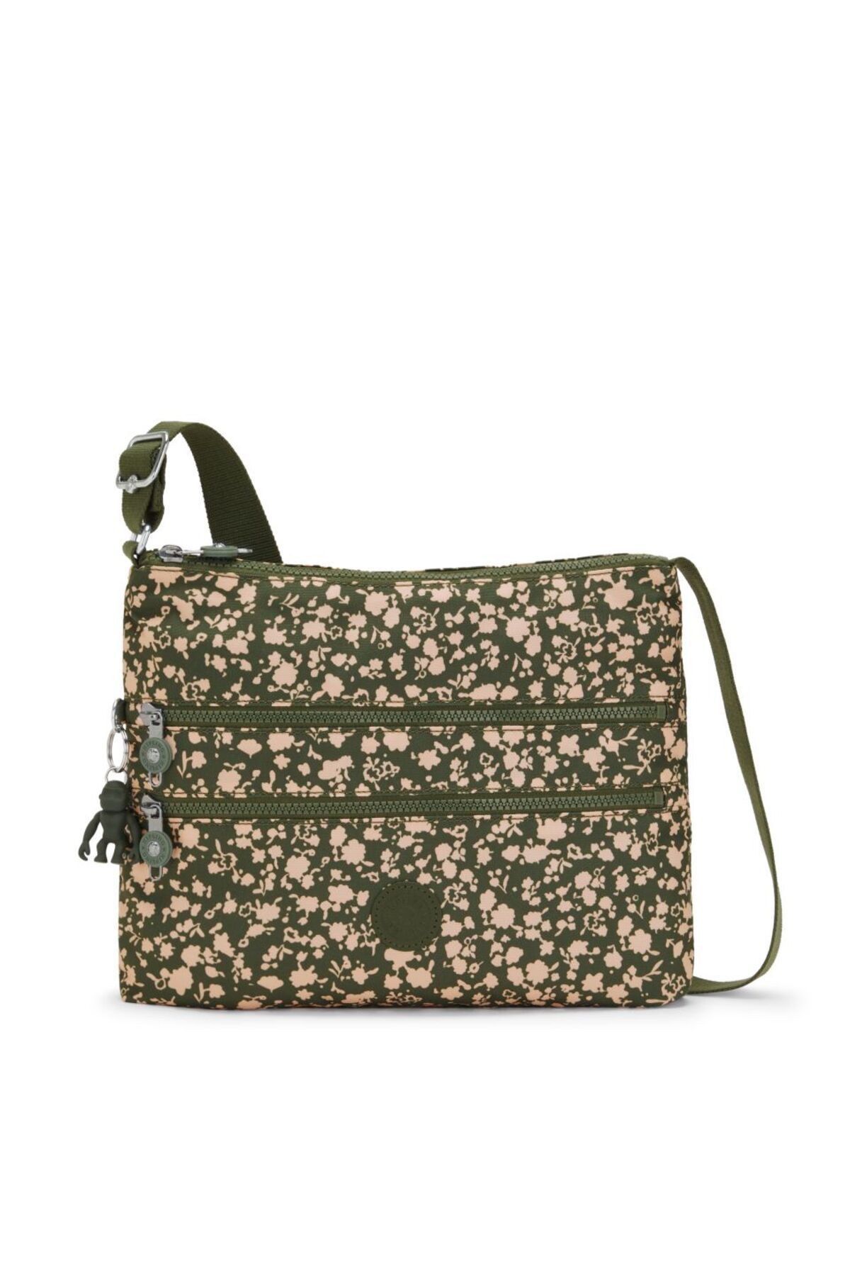کیف شانه ای سبز زنانه آلوار تسمه متقاطع Kipling