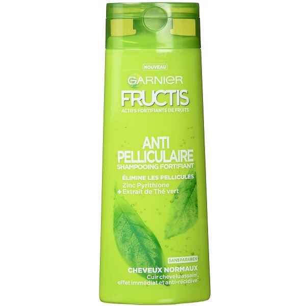 شامپو ضد شوره چای سبز گارنیر GARNIER سری FRUCTIS حجم 250 میل | مغذی، نرم کننده، مناسب موی معمولی