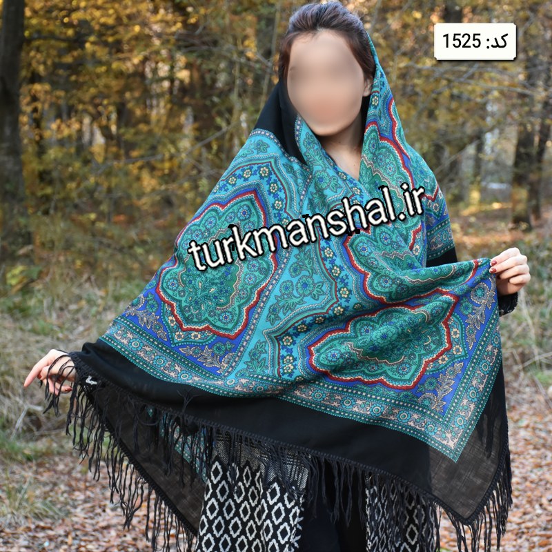 روسری ترکمن پشمی کد 1525