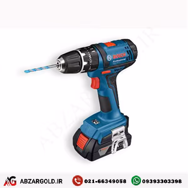 دریل پیچگوشتی شارژی لیتیوم با قابلیت چکشی بوش مدل GSB 18-2-L