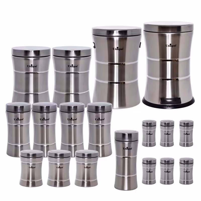 سرویس یونیک 18 پارچه کمر باریک تمام استیل 4600